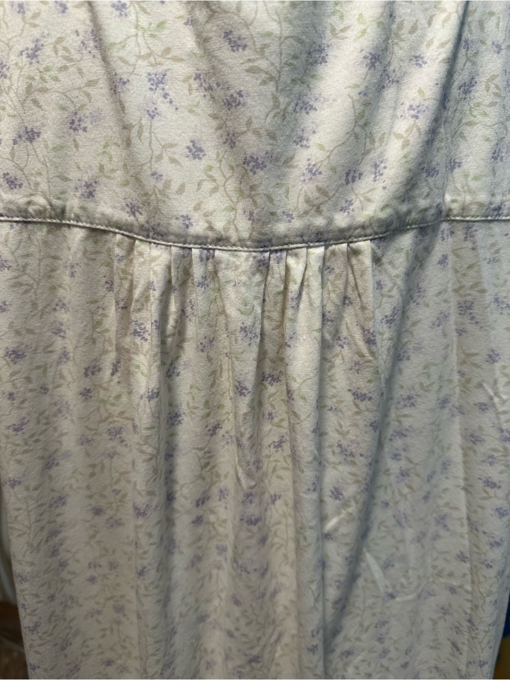 Eileen West Women's Lace Cotton Cap Sleeve Ballet Nightgown Large - Picture 4 of 6